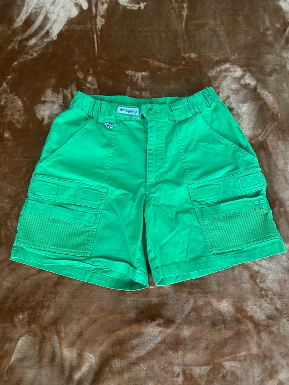 Columbia Bright Green Men's Cargo Shorts